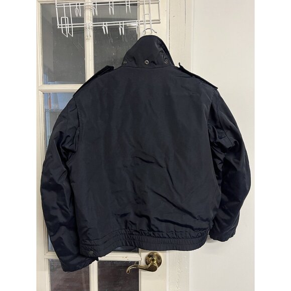 VTG Blauer Men's 44R Navy Blue Coat Weather Resistant Police Law Enforcement - Picture 2 of 5